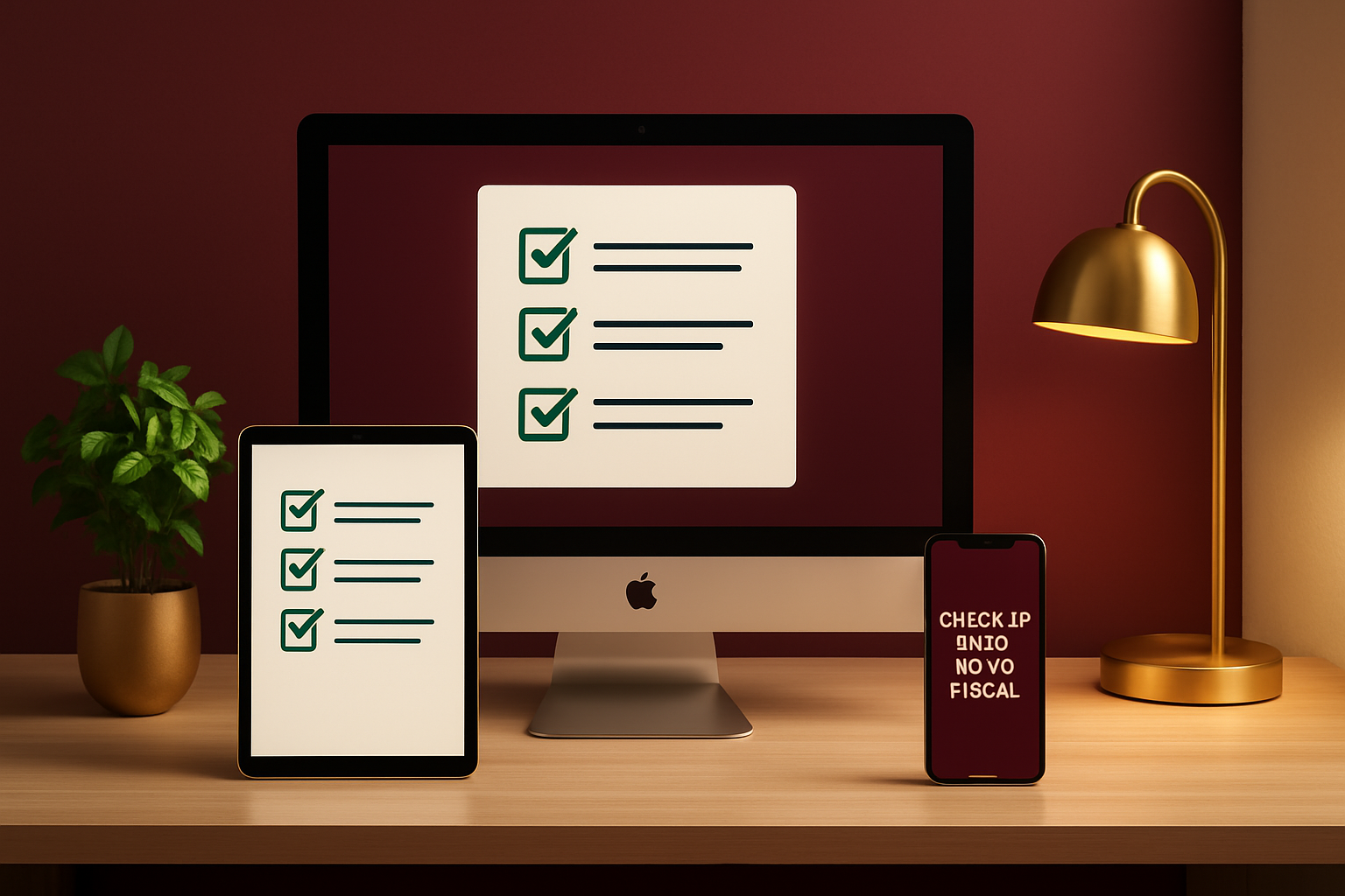 Mockup dos dispositivos